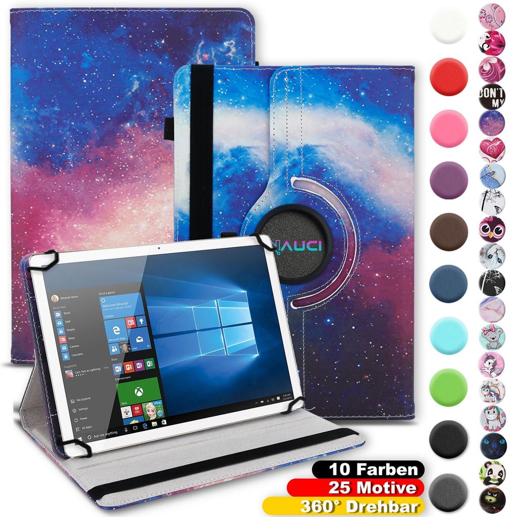 Tablet Tasche für Samsung Galaxy Tab A9+/ A9 Plus Hülle Schutzhülle 360° Drehbar, Farbe:Motiv 24