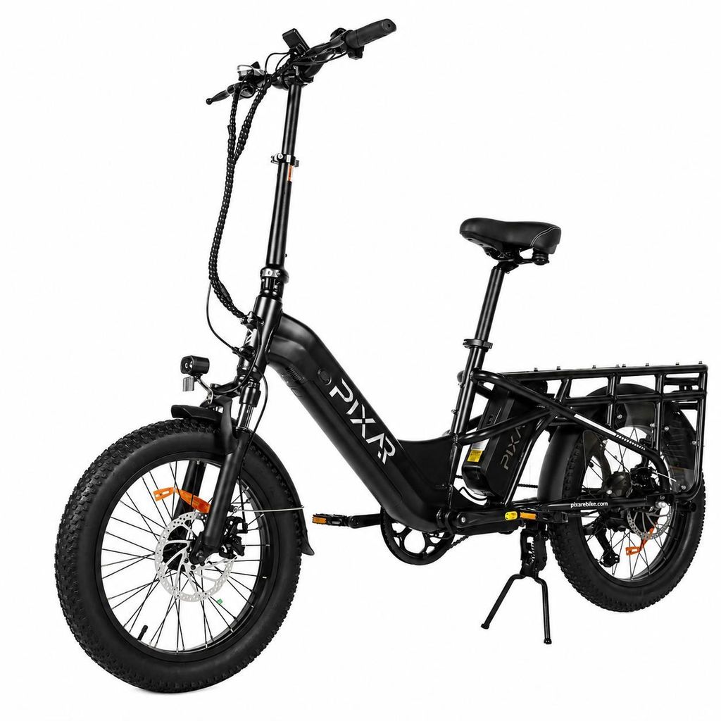 PIXAR PLUS7 E-Bike 48V20.4Ah, 20" Fat Reifen, Shimano 7-Gang, Scheibenbremse, LED-Licht, 100km Reichweite