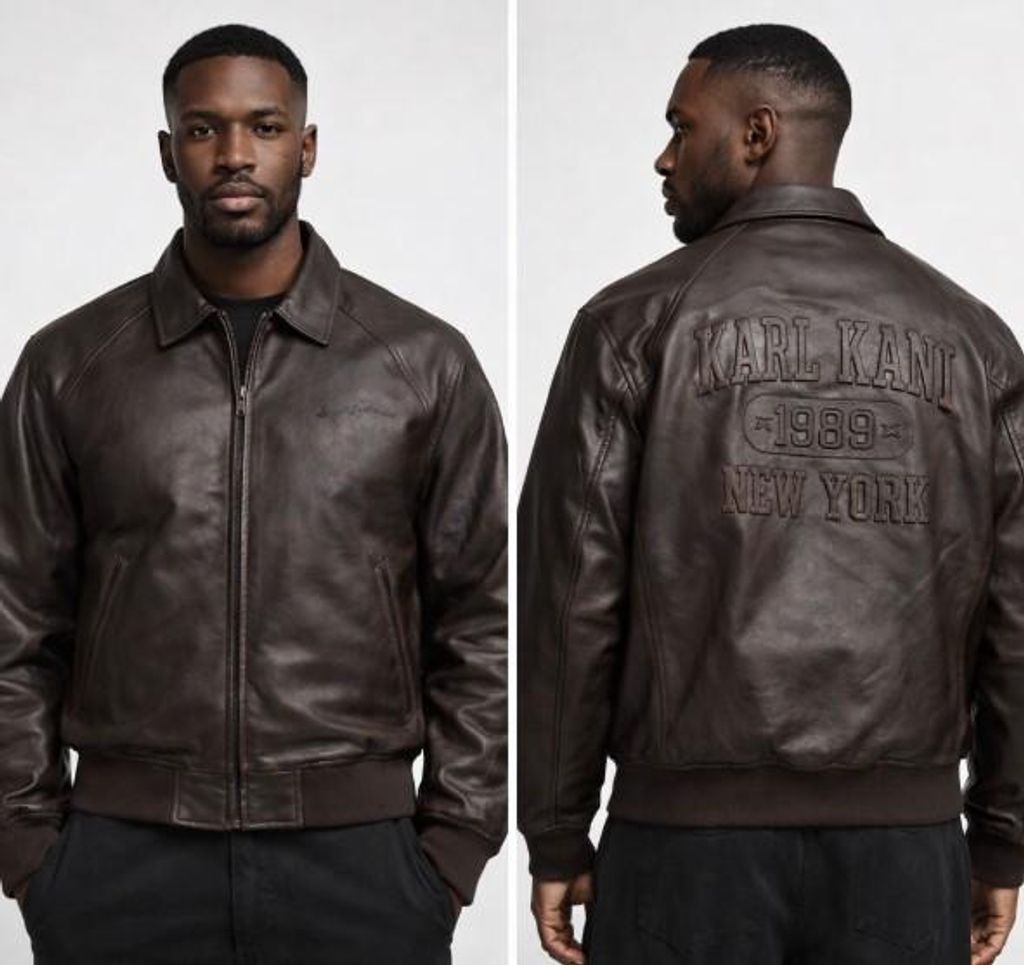Giacca bomber in Finto cuoio Bunda Karl Kani Signature Immagine del prodotto 