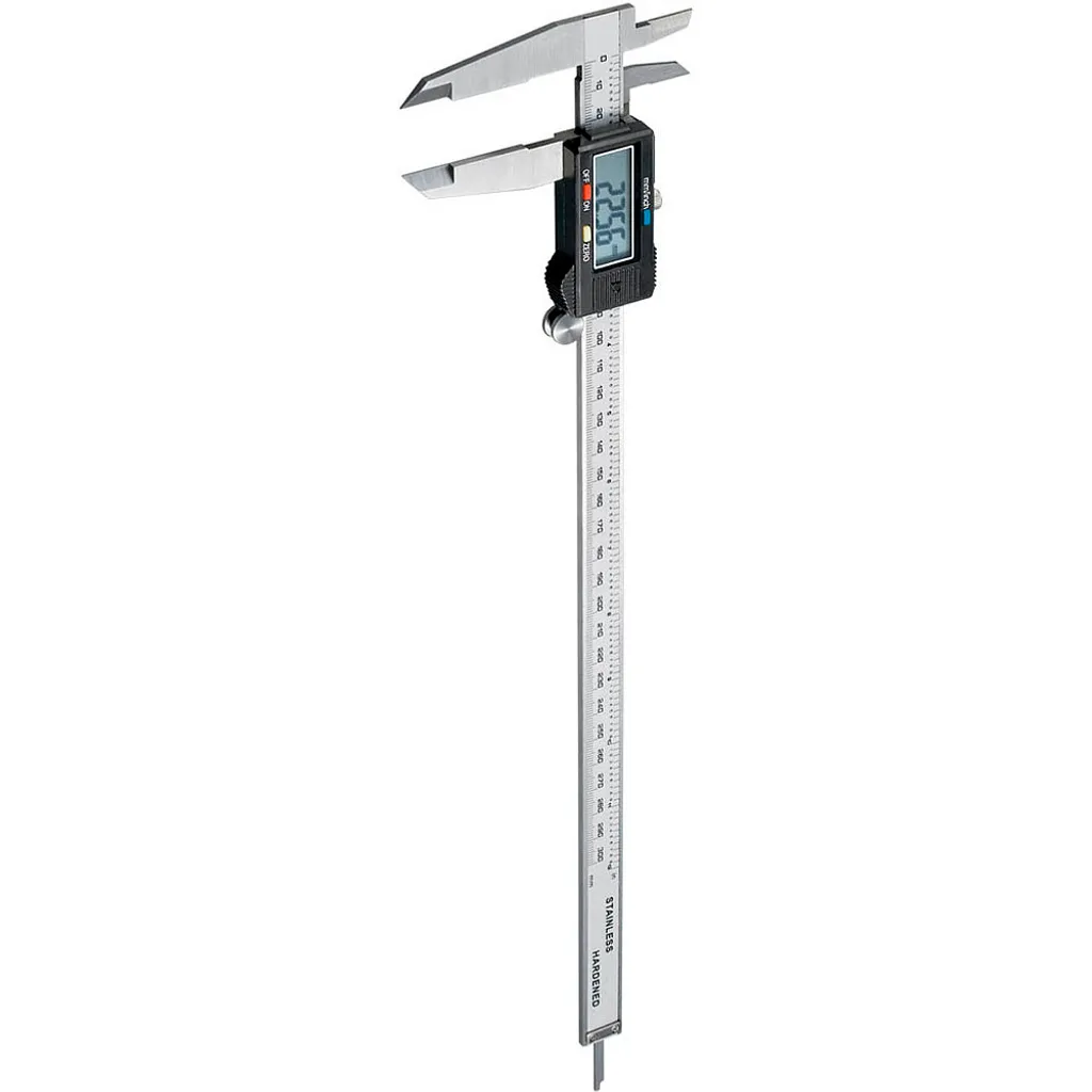 Pied à coulisse numérique 300 mm Goobay en acier inox avec écran LCD XL
