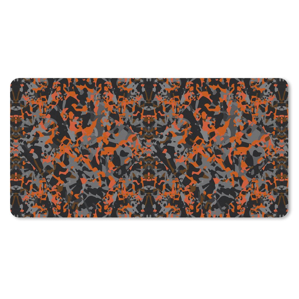 MuchoWow Mauspad Mousepad Rost - Camouflage - Muster - Rustikal 60x30 cm - Mousepads - Maus Mat - Pad - Mausunterlage - Nachhaltig