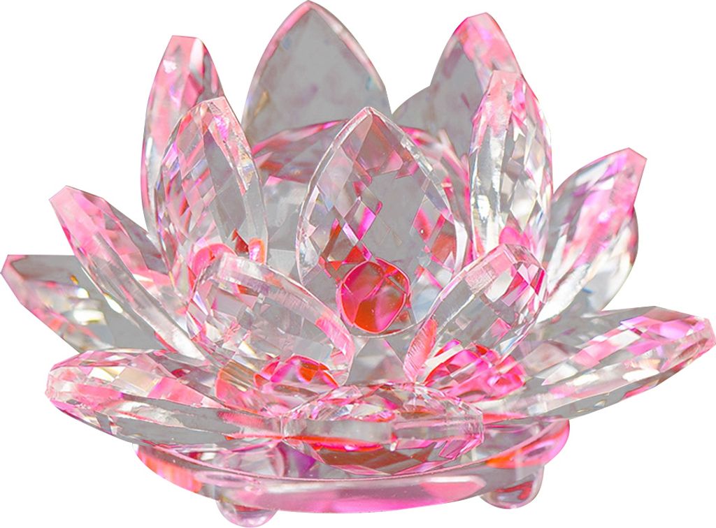 künstliche quarz kristall lotus blume figur hochzeit party Produktbild 