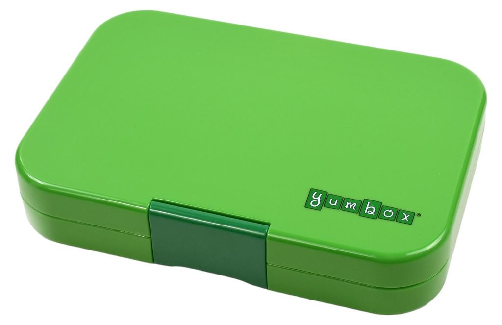 Yumbox Brotdose Tapas 4 Fächer Jurassic Green Shark 4 - kinderfreundlich und auslaufsicher
