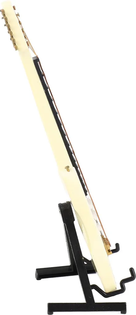 Accessoire pour maison de poupées : Basse électrique miniature blanche