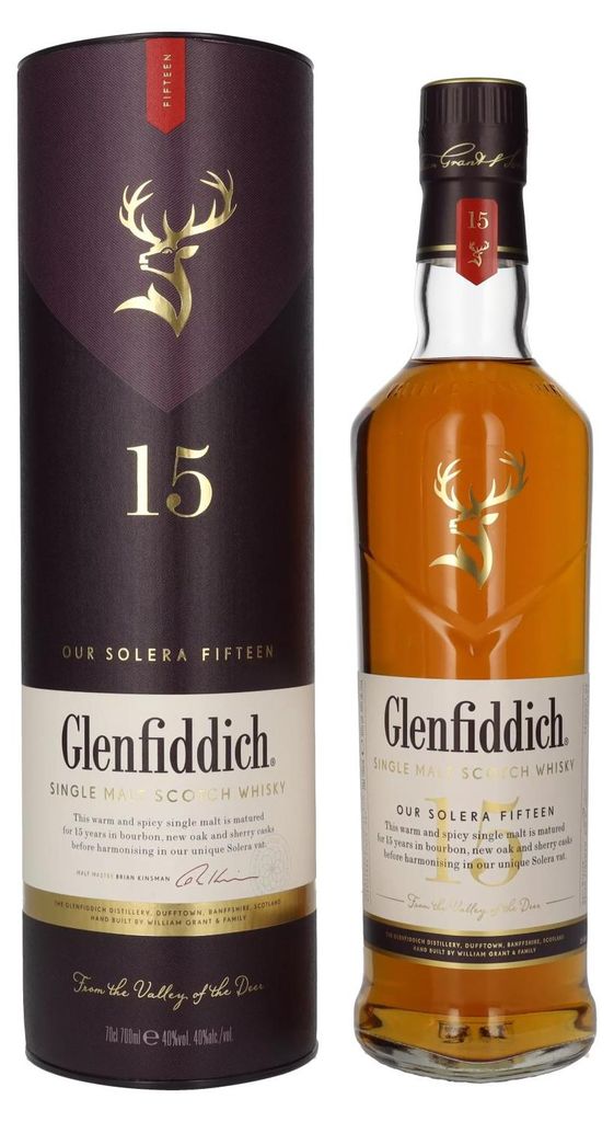 Glenfiddich 15 Year Old, 0,7 L, Jednoobilná, 15 rok / roky, Obrázok produktu 