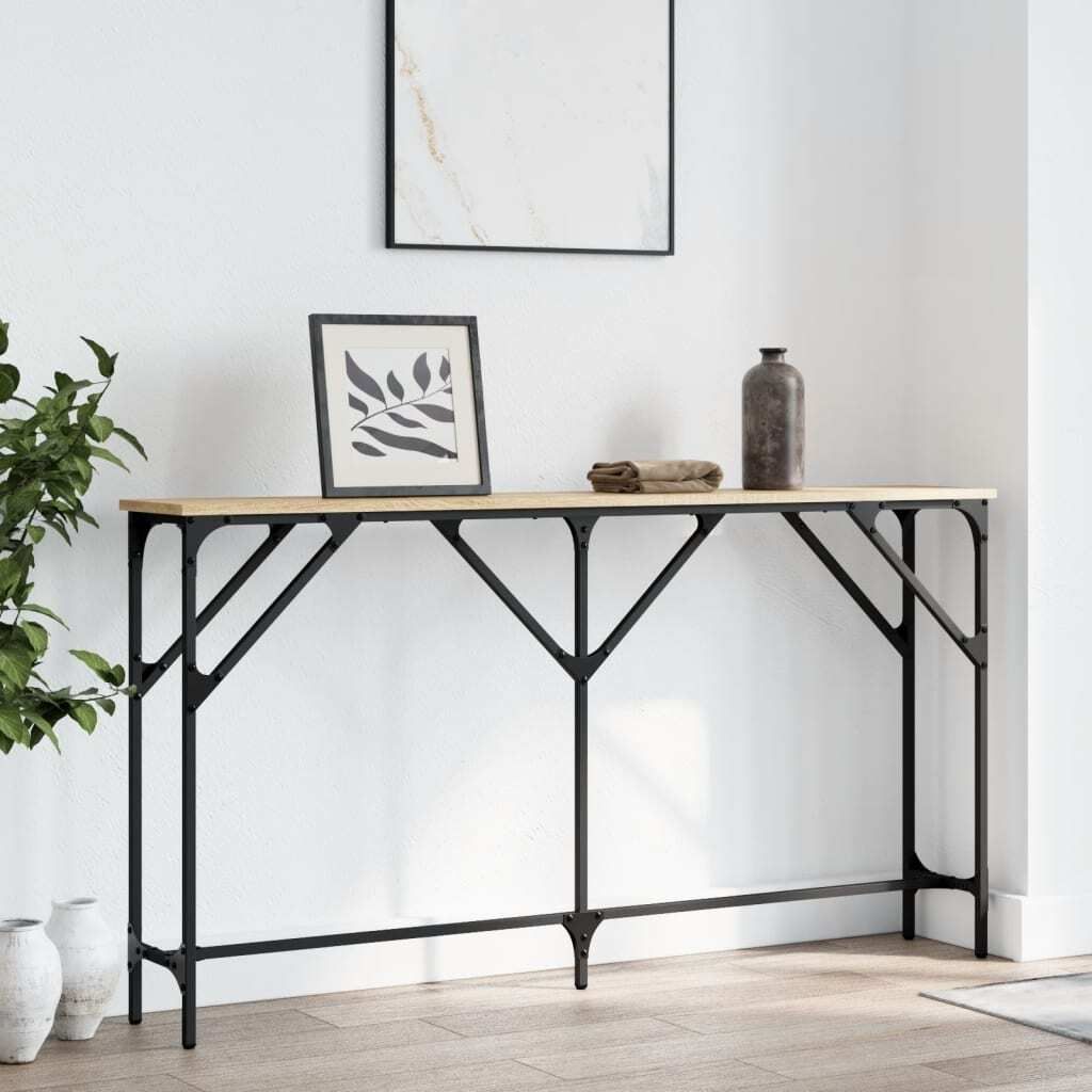 Konzolový stolek Sonoma dub 140x23x75 cm materiál na bázi Obrázek produktu 