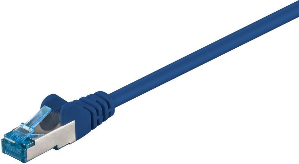 Goobay CAT 6A Patchkabel, S/FTP (PiMF), Blau, 3 m, LSZH Produktbild 