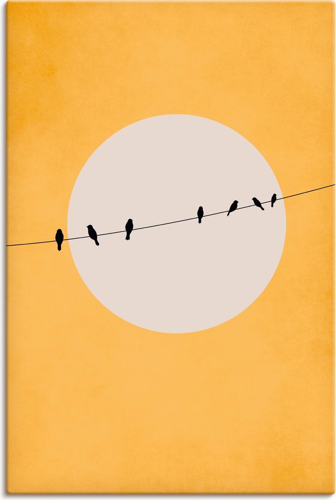 ARTland Leinwandbild Zwitschern und Chillen Größe: 40x60 cm