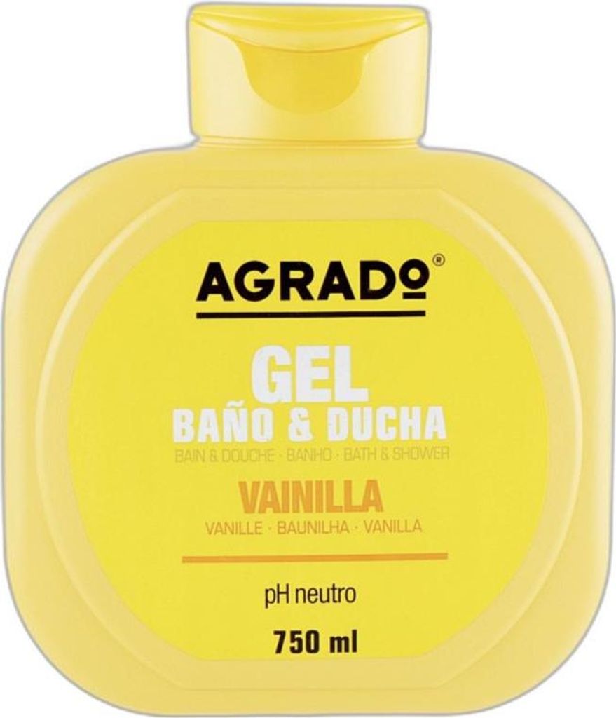 Agrado Gel Baño y Ducha Vainilla 750ml