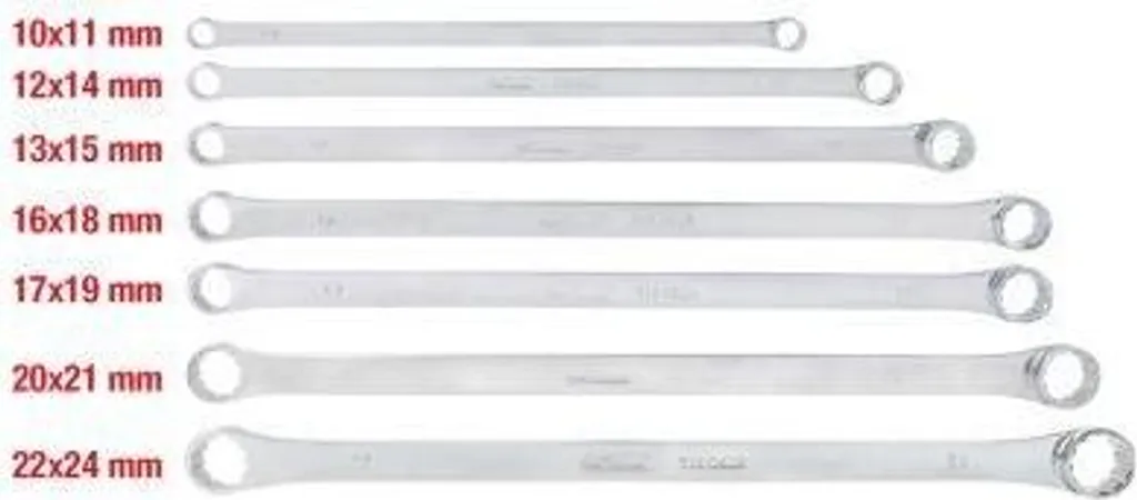 Clé polygonale double CHROMEplus XL pour serrage intense, kit 7 pièces - 3