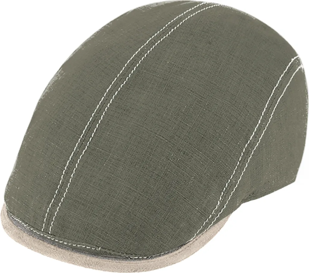 Berretto piatto Fiebig in 100% lino con UPF 50+