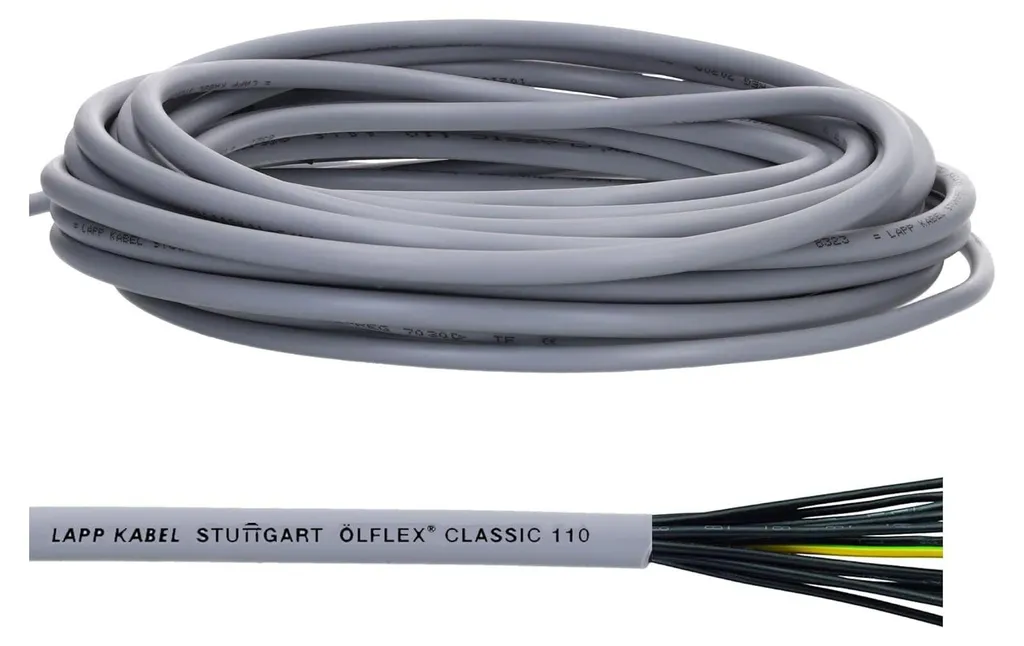 Câble 5G1,0 mm² Lapp 1119205 résistant aux huiles Ölflex 110 de 10m