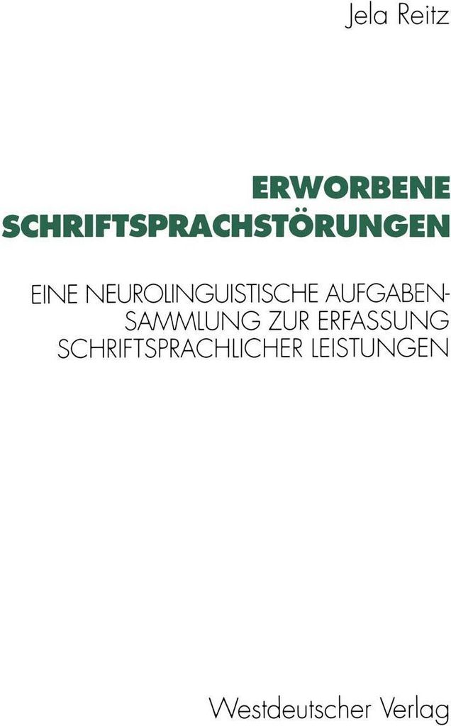 Erworbene Schriftsprachstörungen