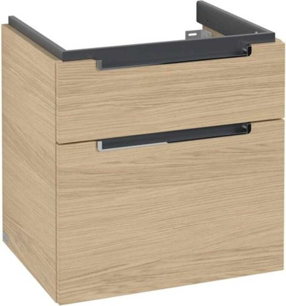 Villeroy & Boch Subway 2.0 Waschtischunterschrank, 2 Auszüge, Waschbecken mittig, 587x590x454mm, A90910VJ