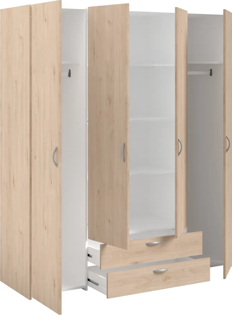 Armoire 4 portes Daily 11 Parisot : fini le désordre dans la chambre - 2