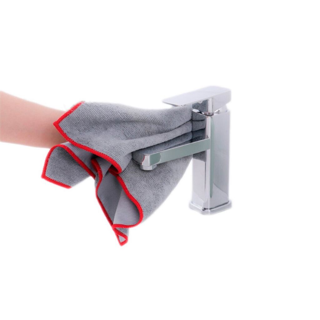 Clean Home Reinigungstuch - Mikrofasertuch für strahlende Sauberkeit im Bad 35 x 35 cm 10 Stück