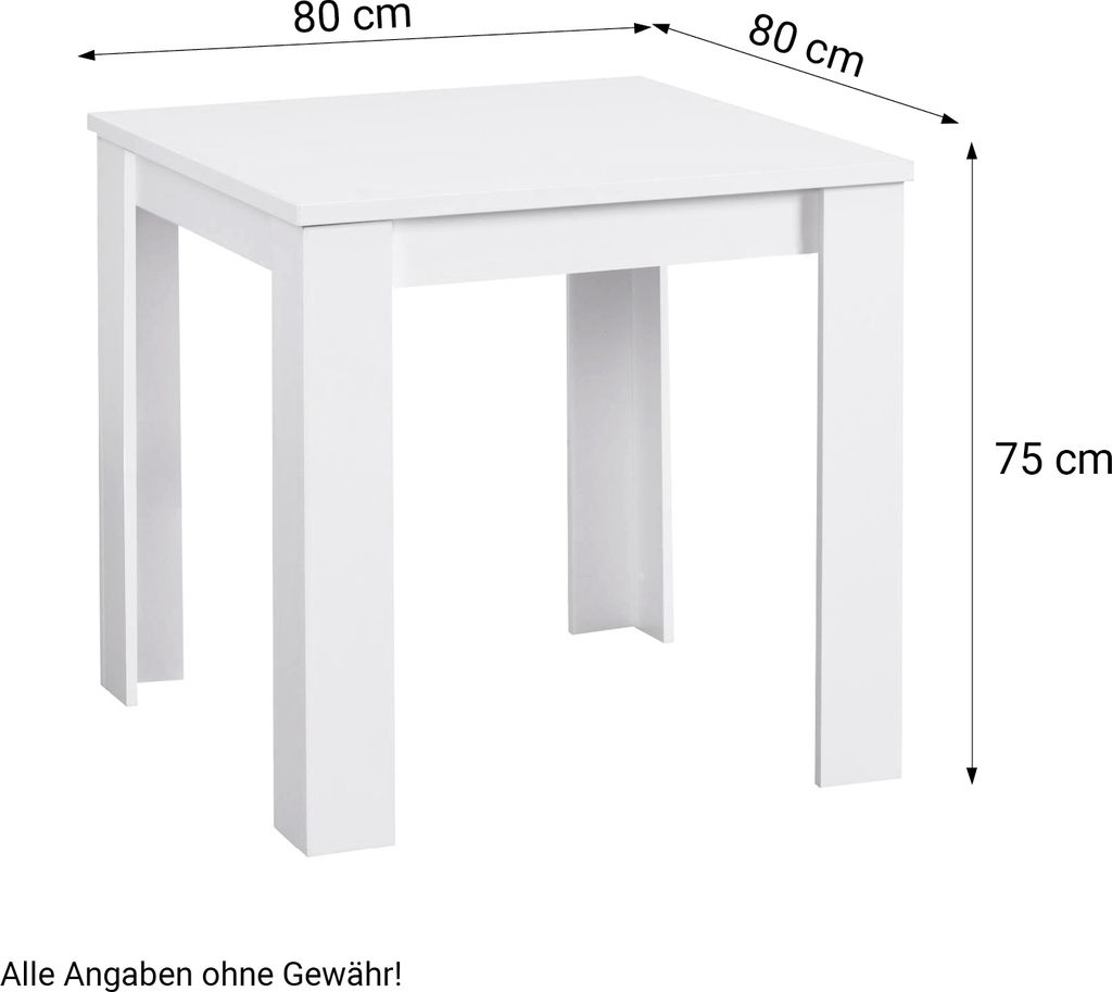 Homestyle4u Esstisch mit 2 Stühle Set Essgruppe mit 2 Produktbild 