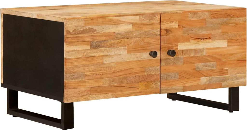Couchtisch Braun 80 x 50 x 40 cm Massivholz Mango