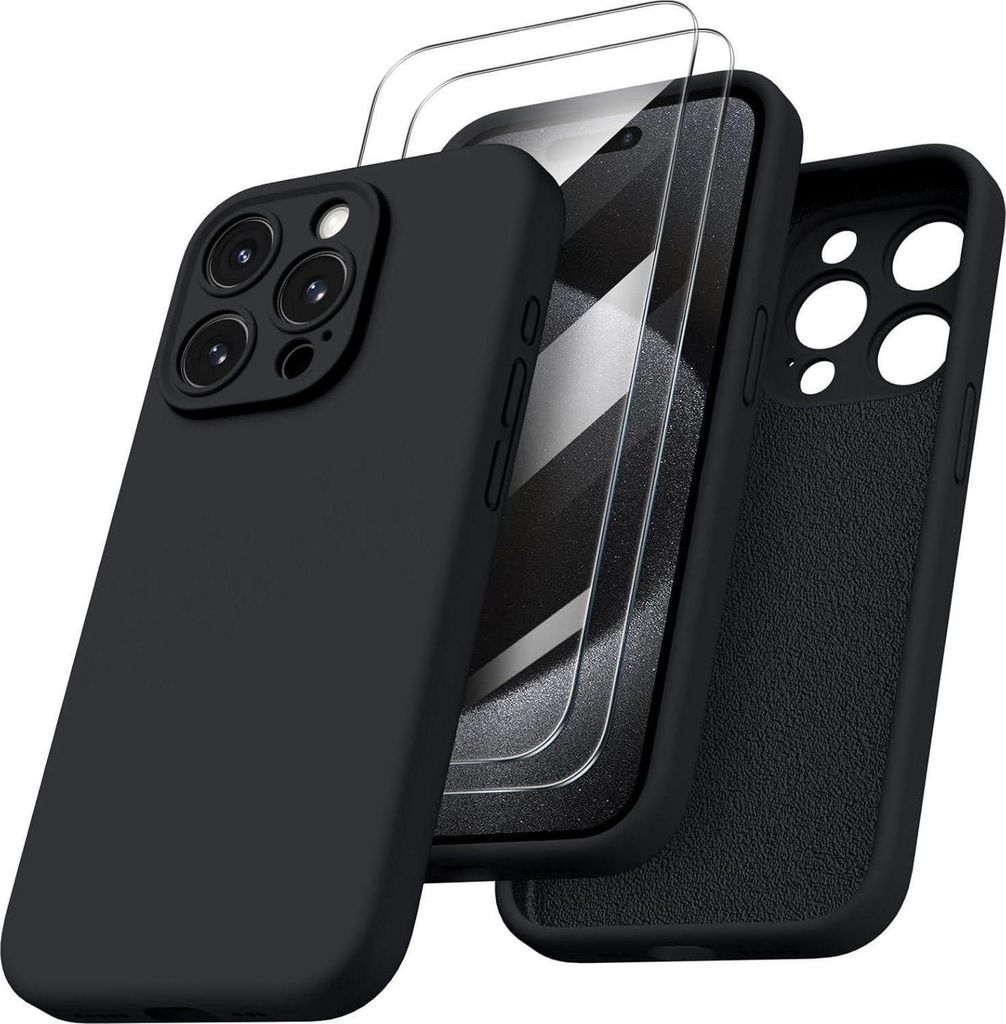 ORNARTO iPhone 15 Pro Hülle mit Kameraschutz, Schutzfolien Produktbild 