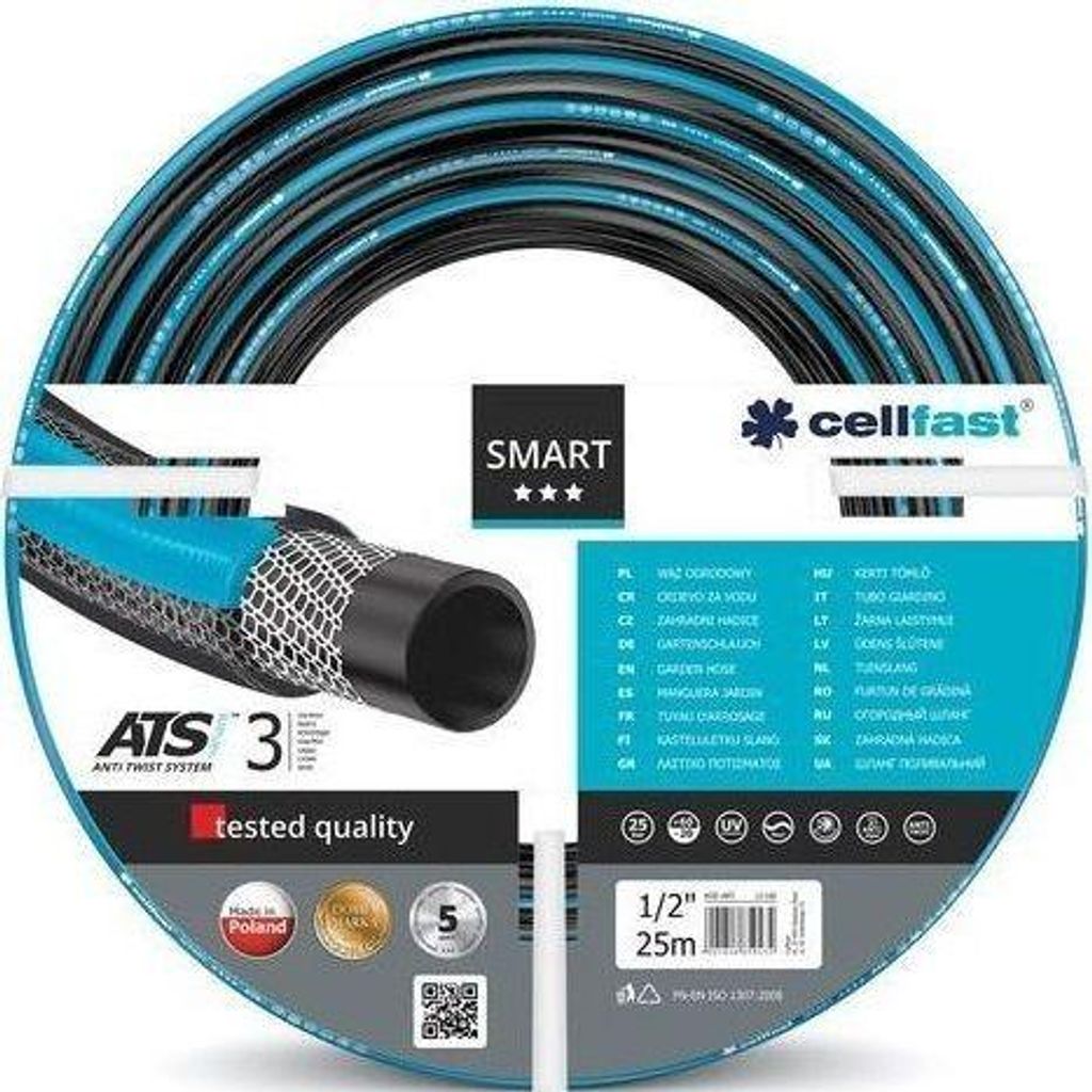 Cellfast tuyau d'arrosage Hobby ATS2 1/2"50m Image du produit 