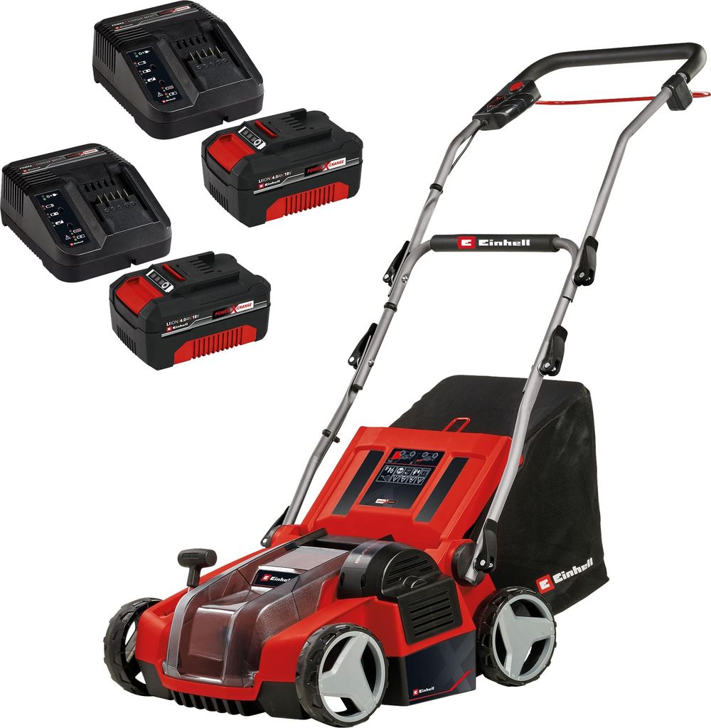 EINHELL Akku-Vertikutierer-Lüfter GE-SA 36/35 Li + 2x Starterset