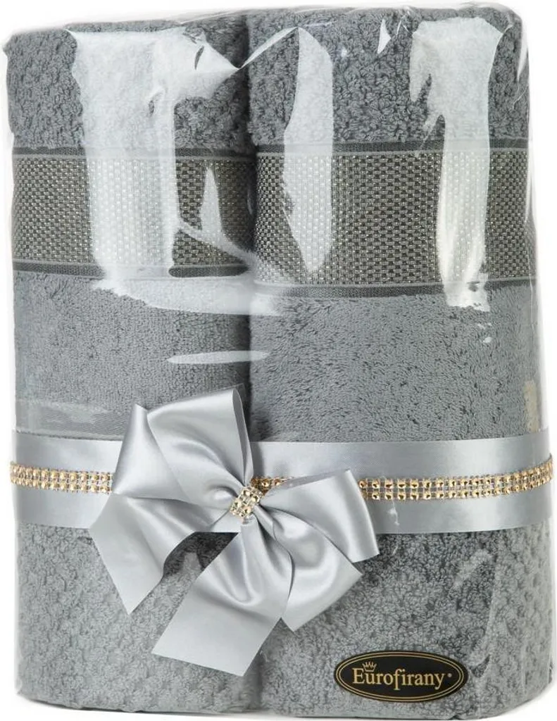 Set serviettes Milan 2 acier anti-humidité : douceur et séchage rapide