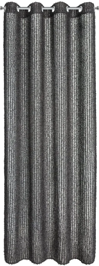 Rideau tamisant noir 135x250 cm pour décoration de salon chic moderne
