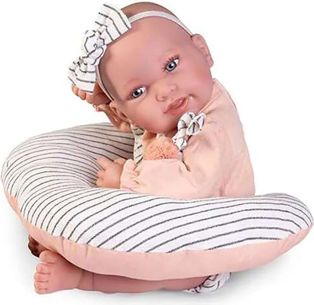 Poupée Nouveau-né Pipa Antonio Juan avec Coussin et Tenue Tricotée