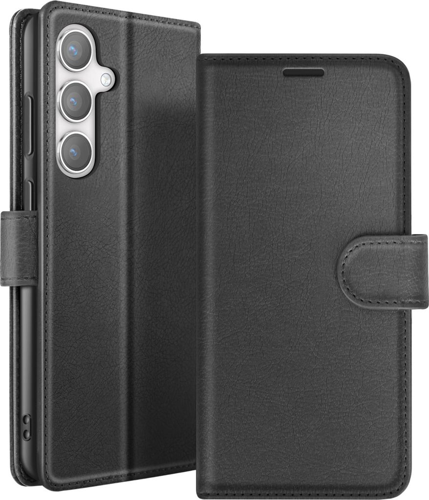 Zanaé, Portemonnaie Etui Galaxy S24 Plus Ständer Magnetlasche, Schwarz