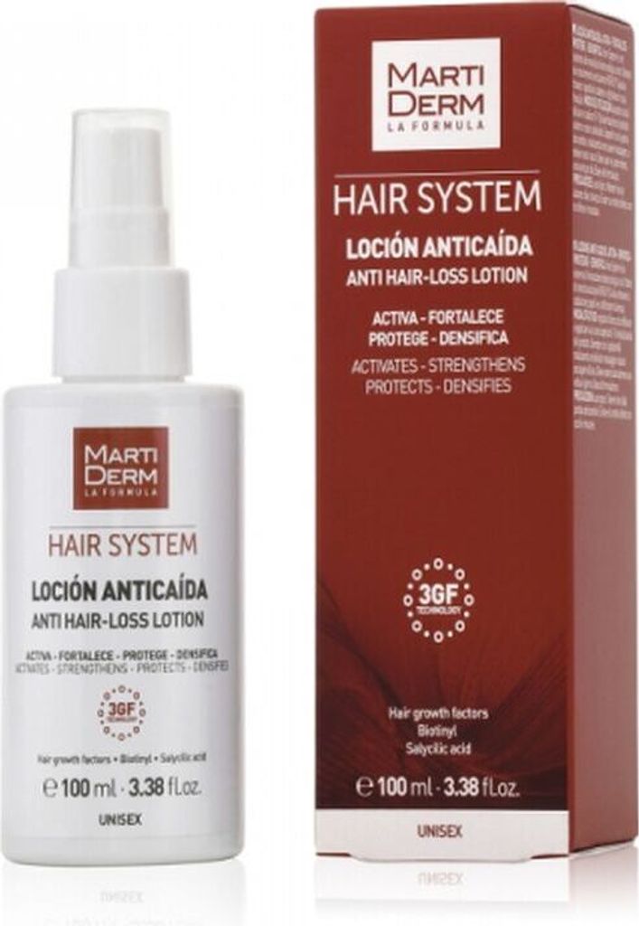 Martiderm Hair System 3GF Anti Hair-Loss Lotion Pflege ohne Spülung gegen Haarausfall 100 ml