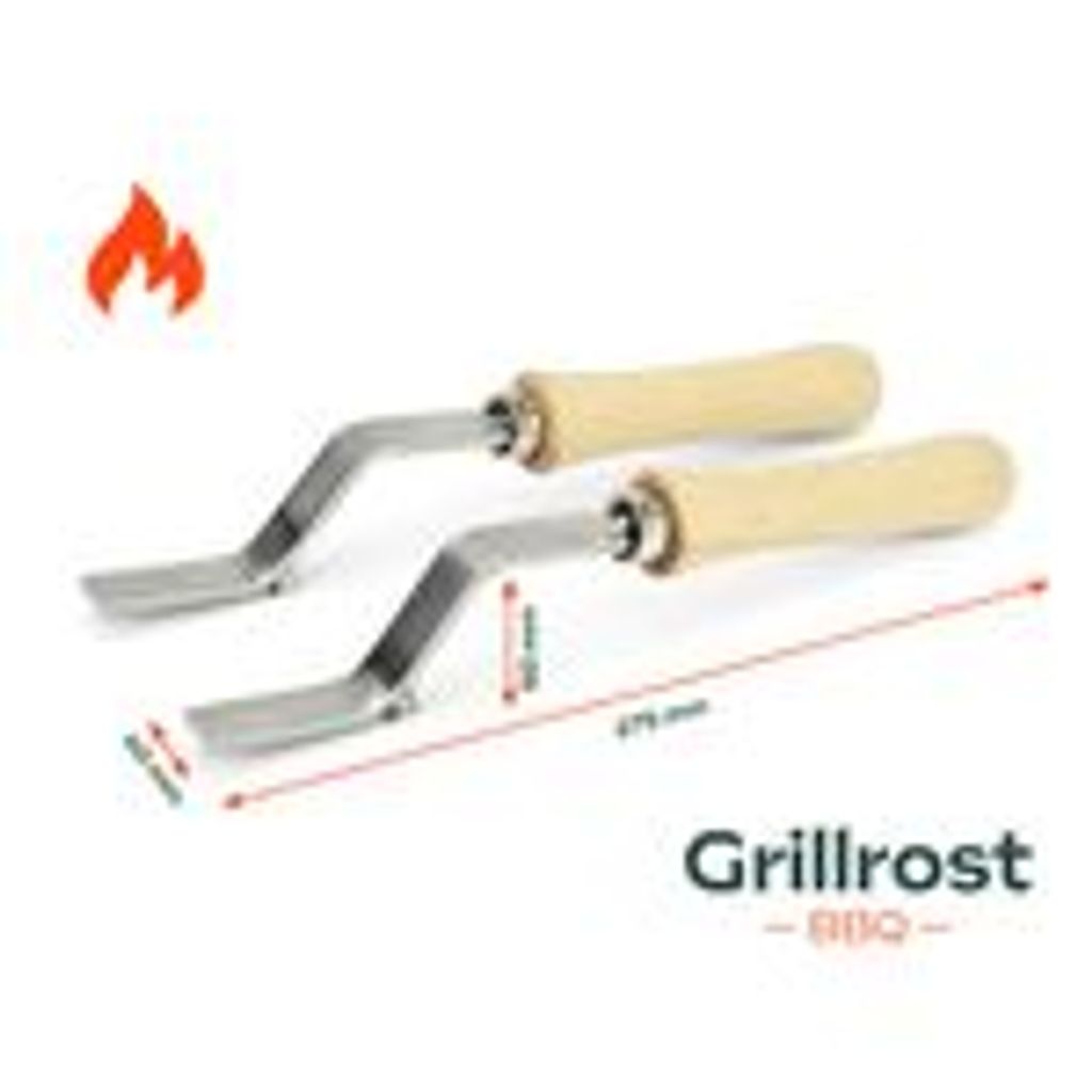 Maniglia Per Griglia In Acciaio Inox - Sollevatore Per Griglie, Manico 28 Cm, BitWa