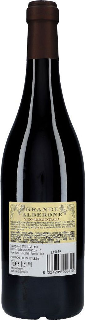 Grande Alberone Vino Rosso Italia dunkelrotes fruchtiges Produktbild 6