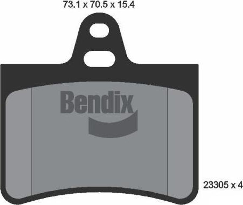 BENDIX Braking BPD1353 Bremsbelagsatz, Scheibenbremse OE 1617257280 kompatibel mit C5