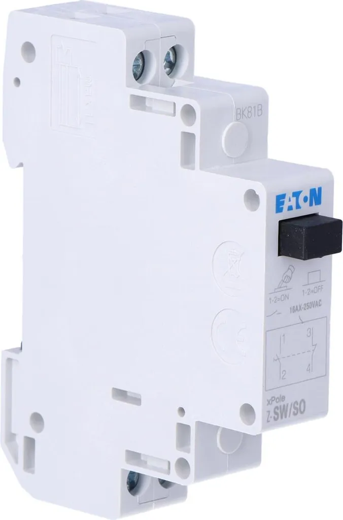 Interrupteur modulaire de commande 16A pour rail DIN de tableau