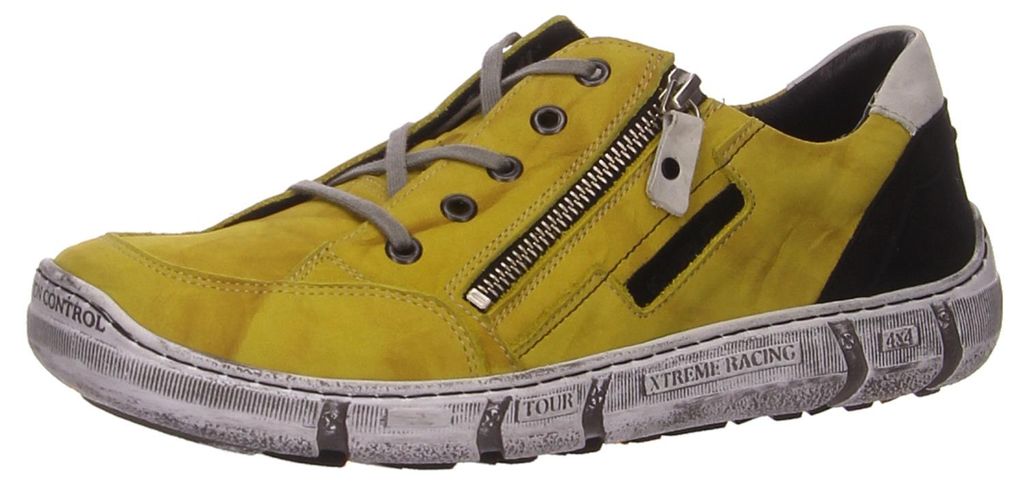Krisbut Schnürhalbschuhe bequem in gelb/orange, Gr. 42 Produktbild 