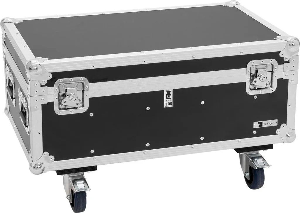 Flightcase 4x LED Strobe SMD PRO avec Intérieur Mousse et Coins Acier