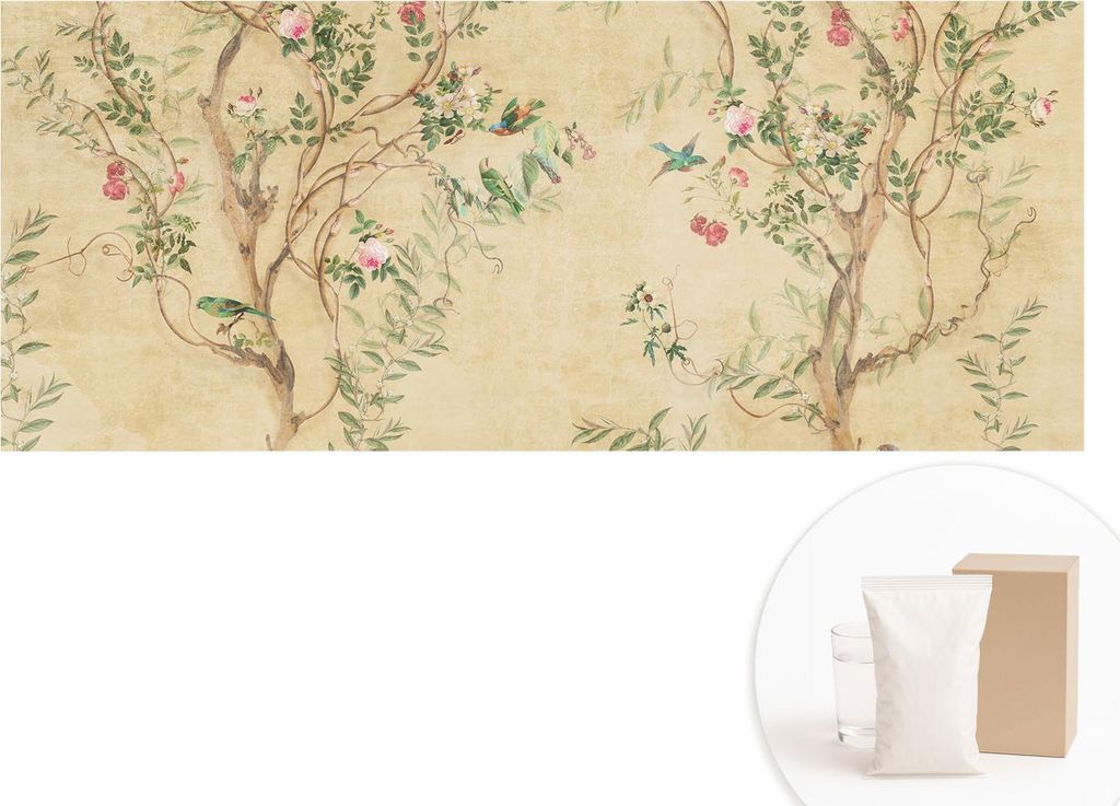 Fototapete - Wandbilder für Wohnzimmer - 208x146 cm - Dekorative Wandfolie - Modernes Design für Wanddekoration - Tapeten für Innenräume - Flor...