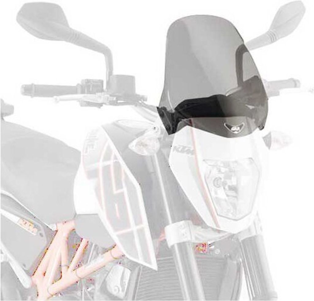 Givi 245a, parabrezza nero, compatibile con: KTM Duke 690, Immagine del prodotto 