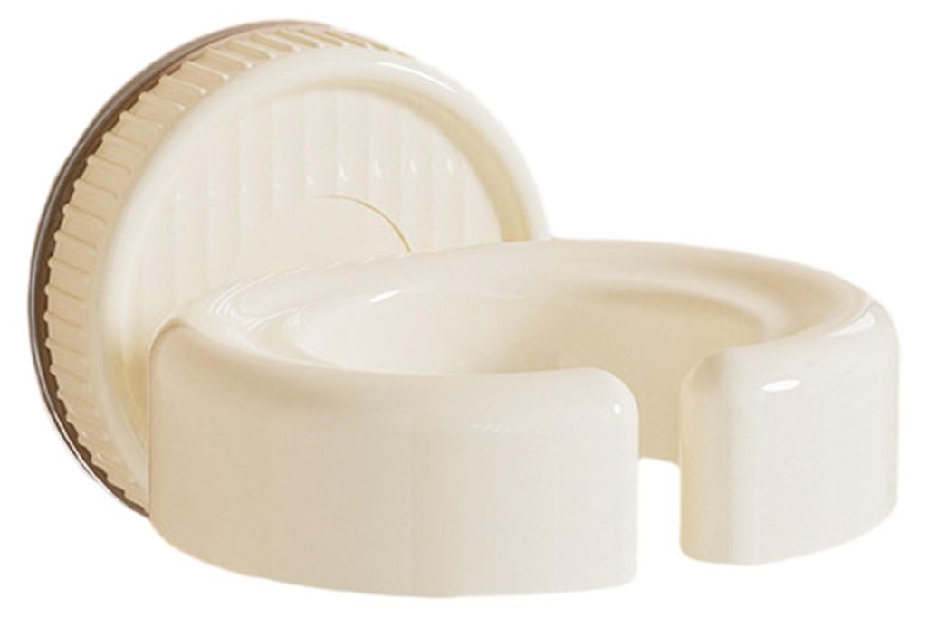 Haartrockner-Ablage mit Saugnapfbefestigung, kein Bohren erforderlich, C-förmige Öffnung, hohe Tragkraft, Badezimmer-Organizer