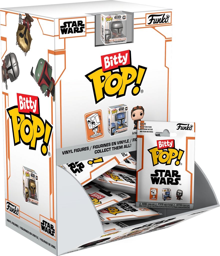 Star Wars Mandalorian Bitty POP! Vinyl Figuren Display 2,5 cm