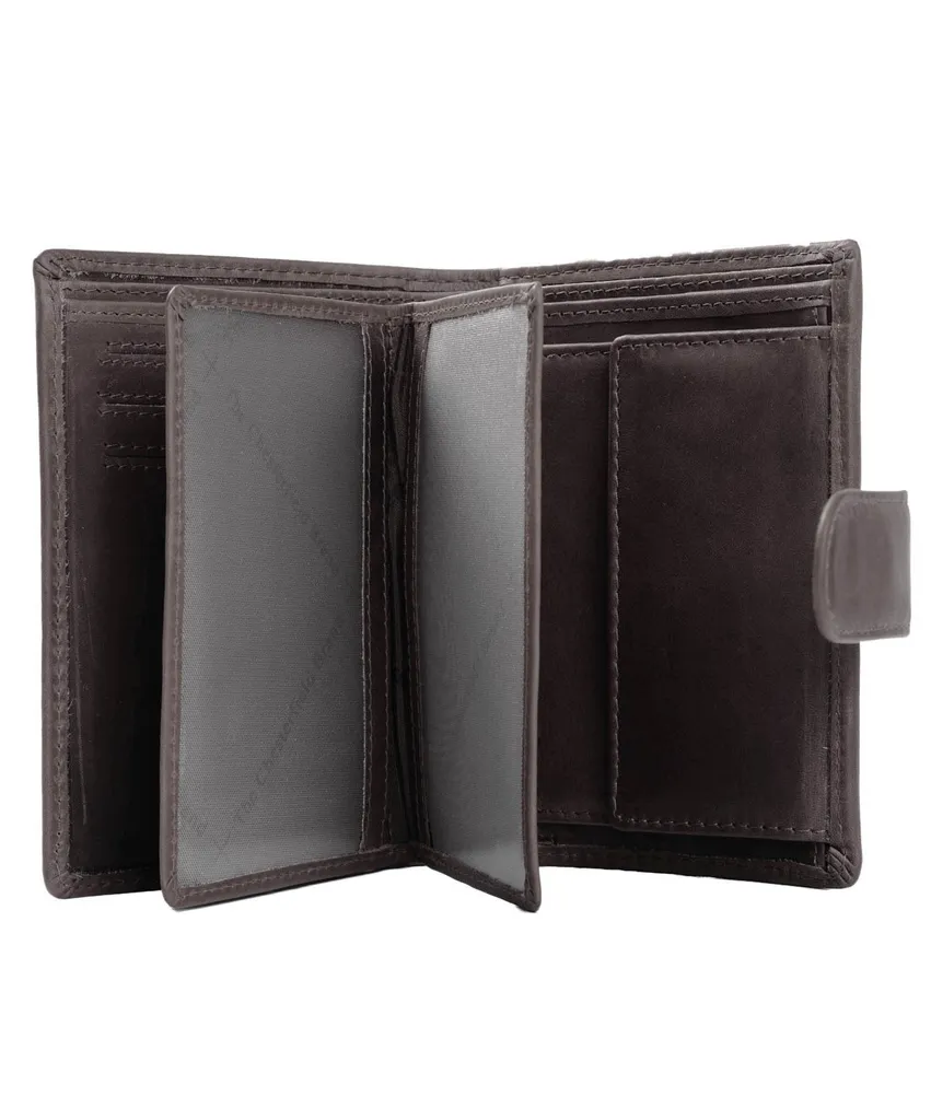 Portefeuille compact Ruby en cuir marron idéal pour vos déplacements