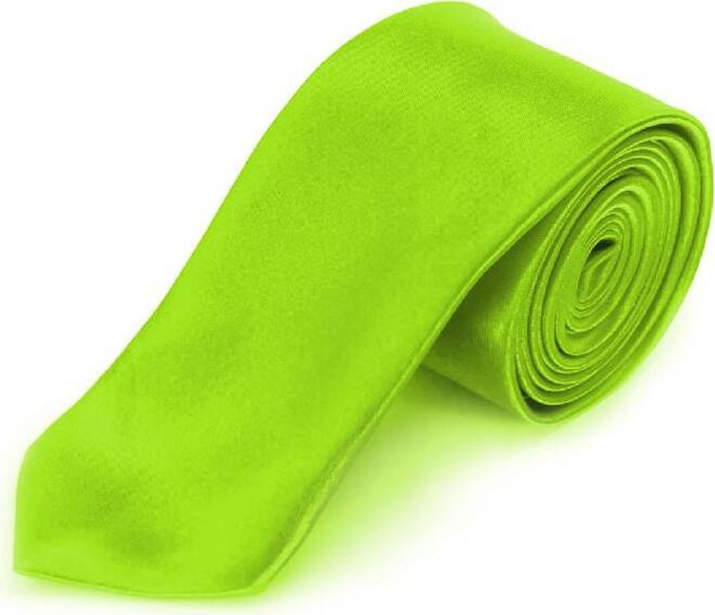 Oblique Unique Krawatte Schlips schmal Binder Style - neon Produktbild 
