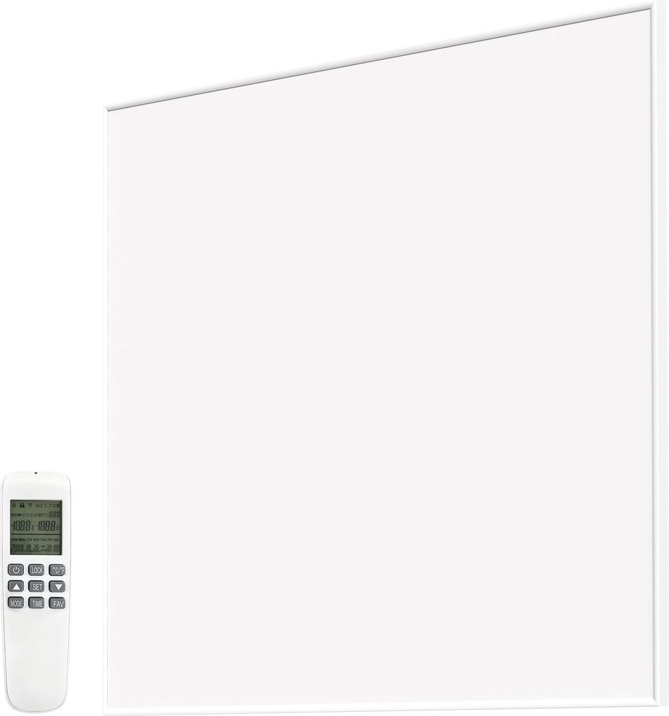 HOMCOM Infrarotheizung 400W mit einstellbarer Thermostat Wandmontage Heizkörper Elektroheizung mit Wochentimer, Überhitzungsschutz, Kindersicheru...