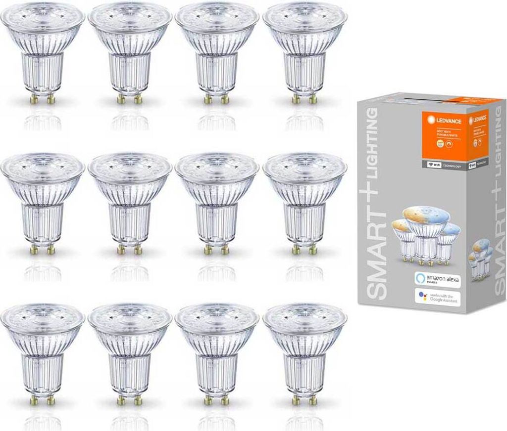 12 x Ledvance LED Smart+ Glas Reflektor PAR16 4,9W = 50W Image du produit 