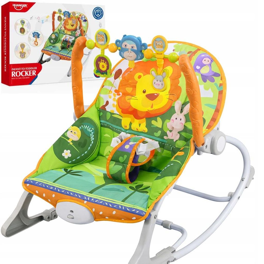 Babywippe Mit Vibration, Musik Und Spielzeug – Produktbild 