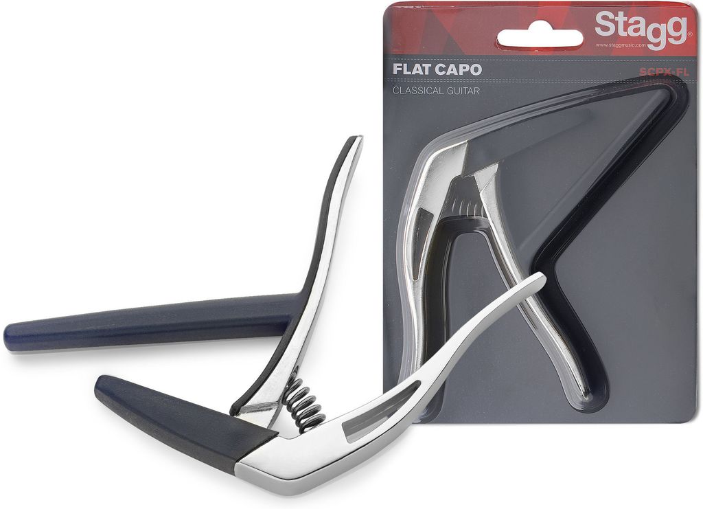 Stagg SCPX-FL-CR Kapodaster für Akustikgitarre