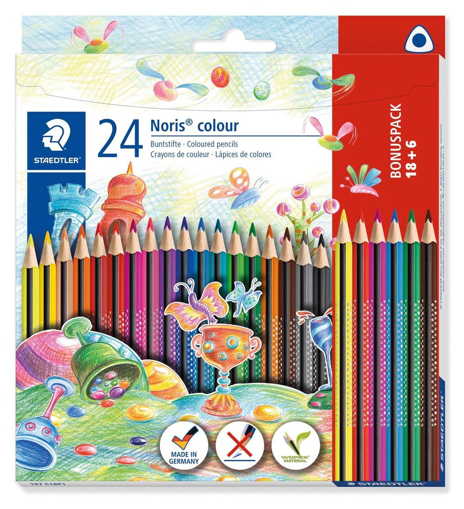 Staedtler Noris Farbe 187 C18P1 - Bleistift de Farbe Produktbild 