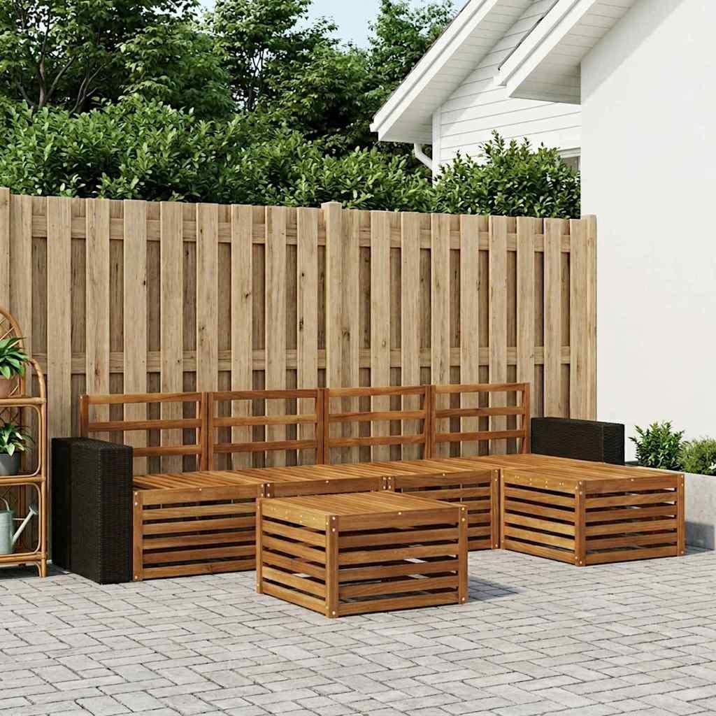 Möbel Outdoor-Sofagarnitur 6 pcs NaturGartensofas - Gartensofas c1723