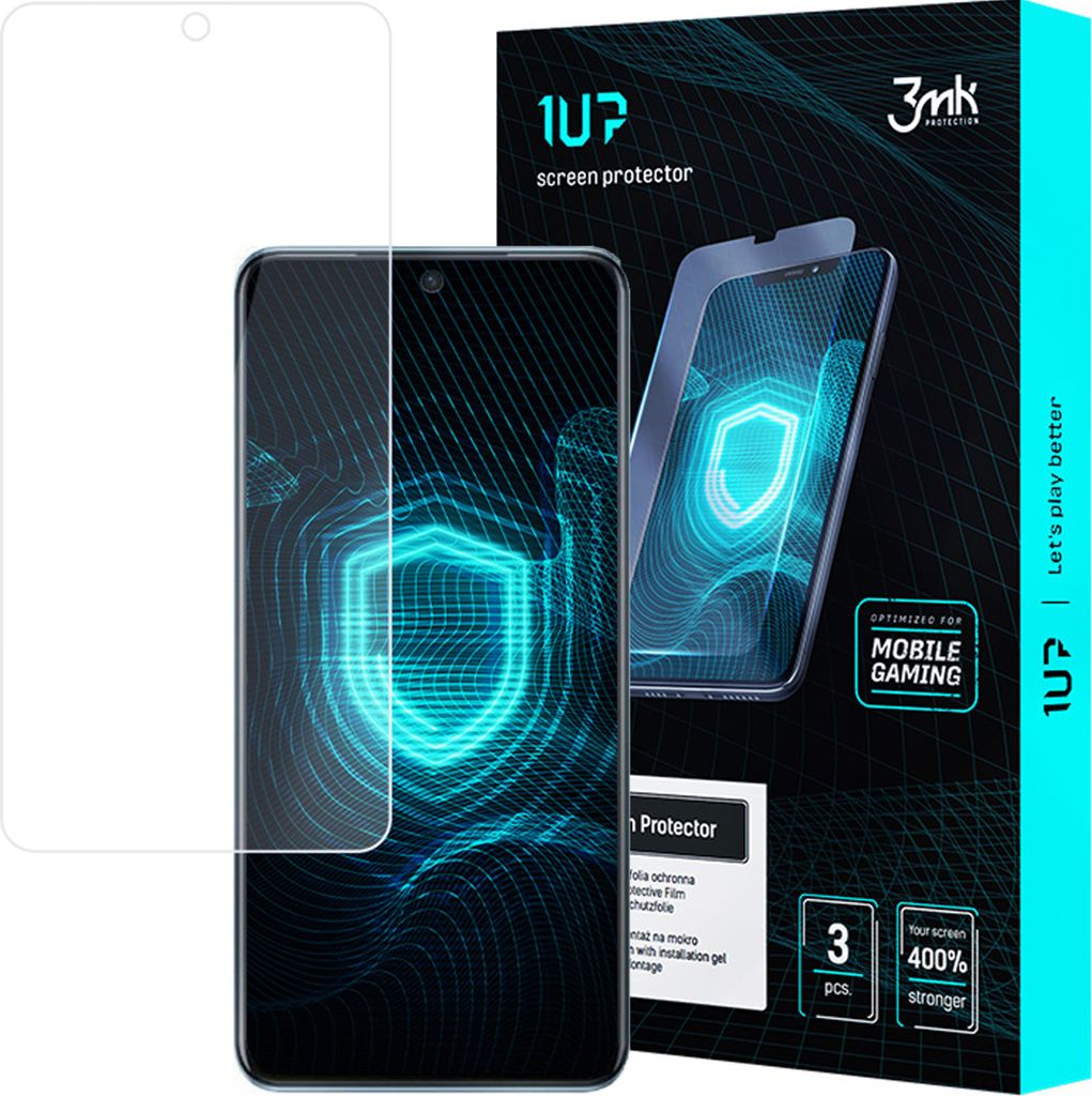 3mk Display Schutzfolie 1UP für Samsung Galaxy A7 2018 transparent Gaming (3 Stück)