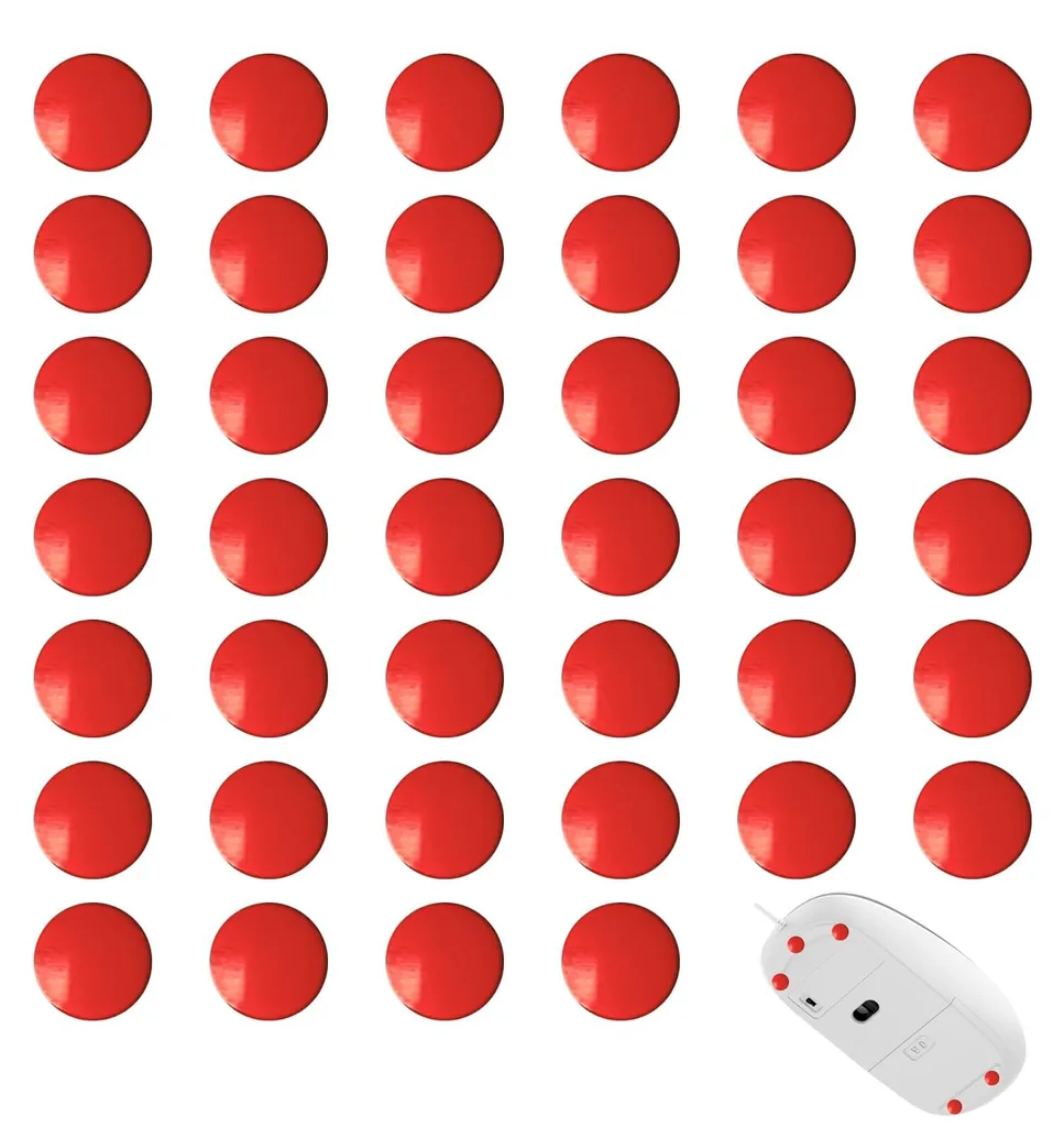 40 Patins de Souris en UHMW-PE Blancs 0,8mm pour Glisse Ultra Fluide